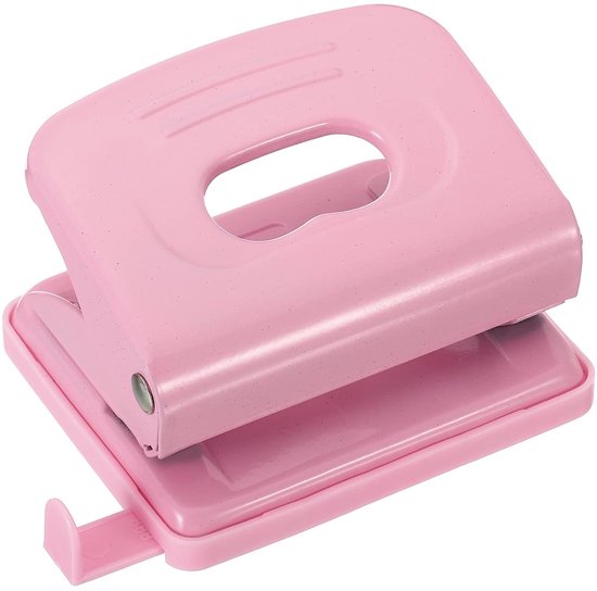 PATIKIL 1/4 Inch 2-Gaten Papierperforator Metaal - 8 Vel Capaciteit, Verstelbaar, Paars