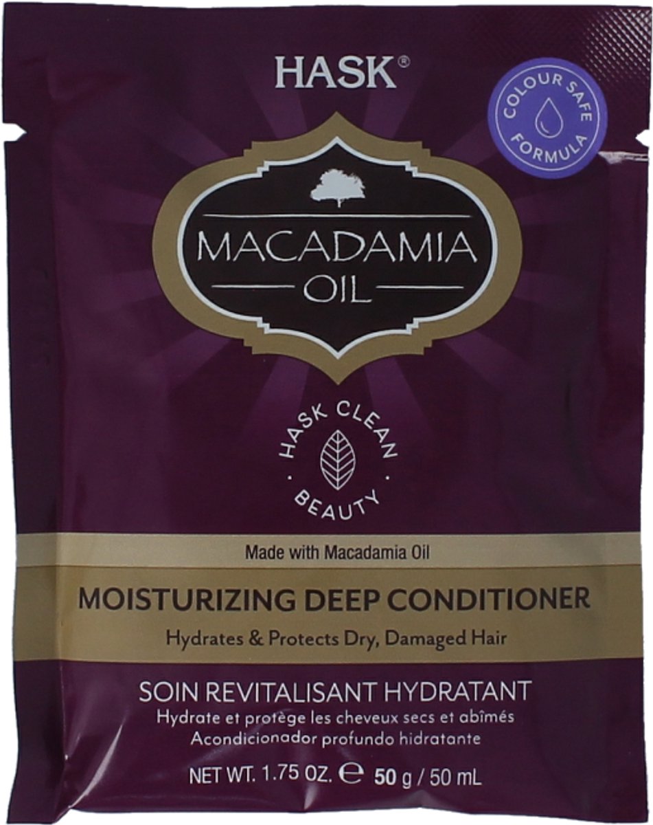 HASK Conditioner moist deep macadamia oil 50 Milliliter