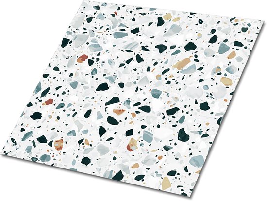 carrelages PVC Tulup - carrelages Vinyl galets - 30 cm x 30 cm - carrelages de sol PVC Grijs - 9 pièces - carrelages de sol Vinyl - Dalles adhésives géométriques - carrelages PVC autocollantes - Dalles adhésives cuisine et salle de bain