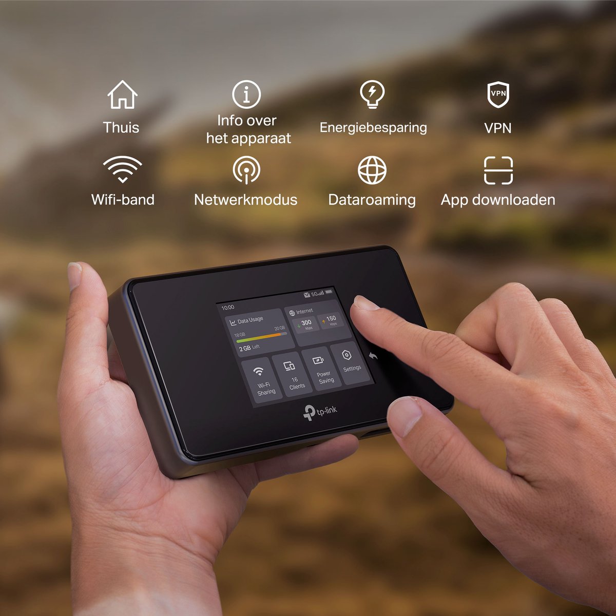 TP-Link M8550 - MiFi Router- 5G - WiFi 6E - Mobiele 5G WiFi Hotspot - Voor Onderweg – foto 8