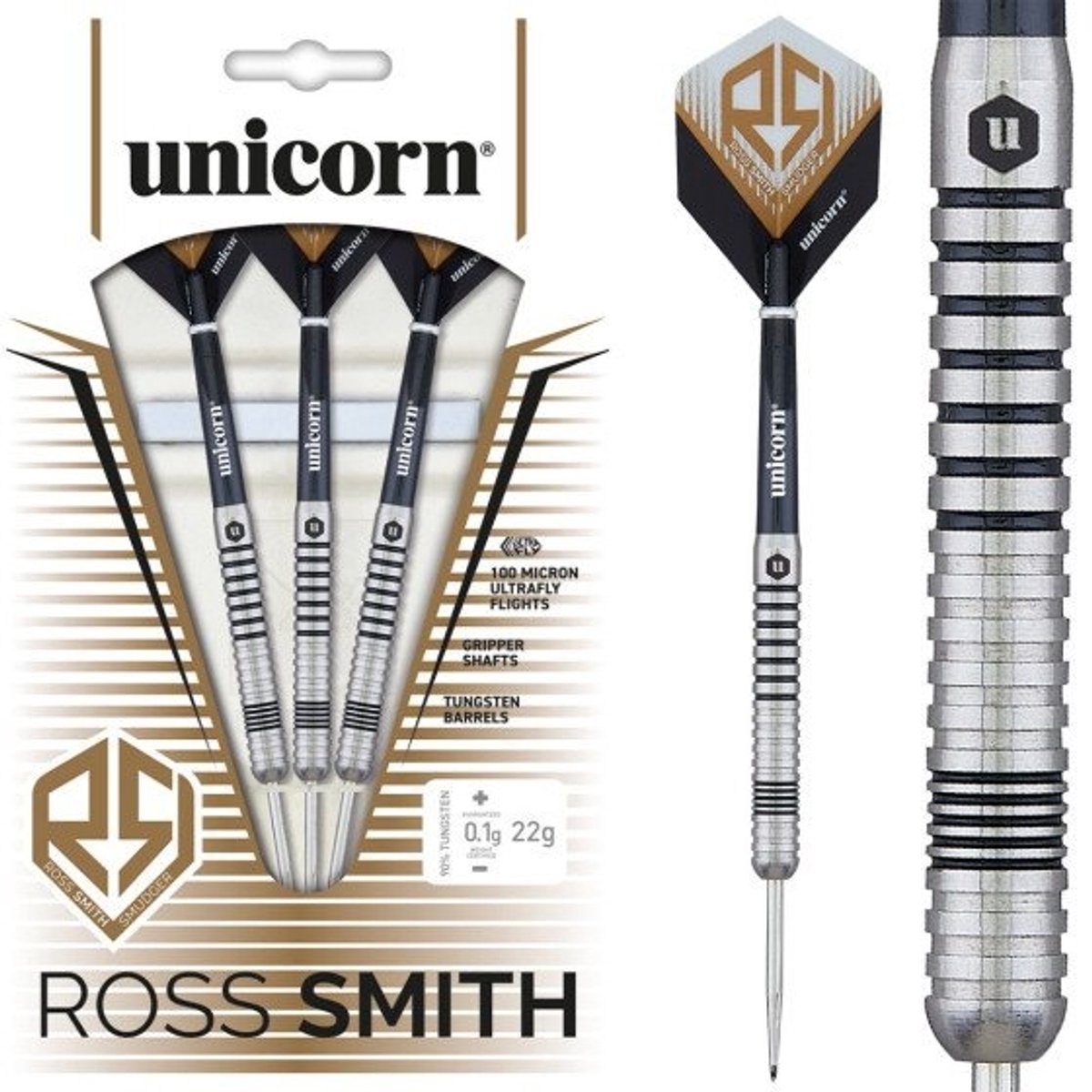 Unicorn Ross Smith Smudger 80% - Dartpijlen 24 Gram