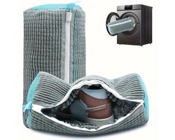 DW4Trading 2-delige Waszak Voor Schoenen met Rits in De Wasmachine - 16x36 cm