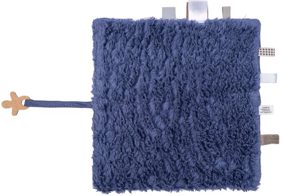 Snoozebaby Organisch Knuffeldoekje Blue Nights - 25x25 cm van Snoozebaby — afbeelding 3