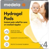 Medela Hydrogel Pads - Verlichting bij pijnlijke tepels of tepelkloven - Essentiële producten bij borstvoeding - 4 stuks