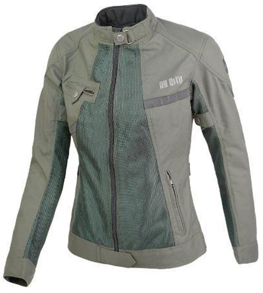 By City-motorjas-doorwaaijas-dames-summer-route-lady-protectie-CE-zomerjas-groen-XXL