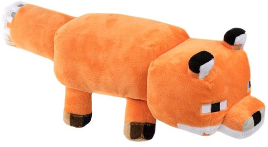 Fox Vos Minecraft Sierkussen 58cm | bol