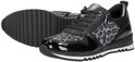 Zwarte sneaker met luipaardprint, lakleer en ritssluiting, op de zool. Set van 2.