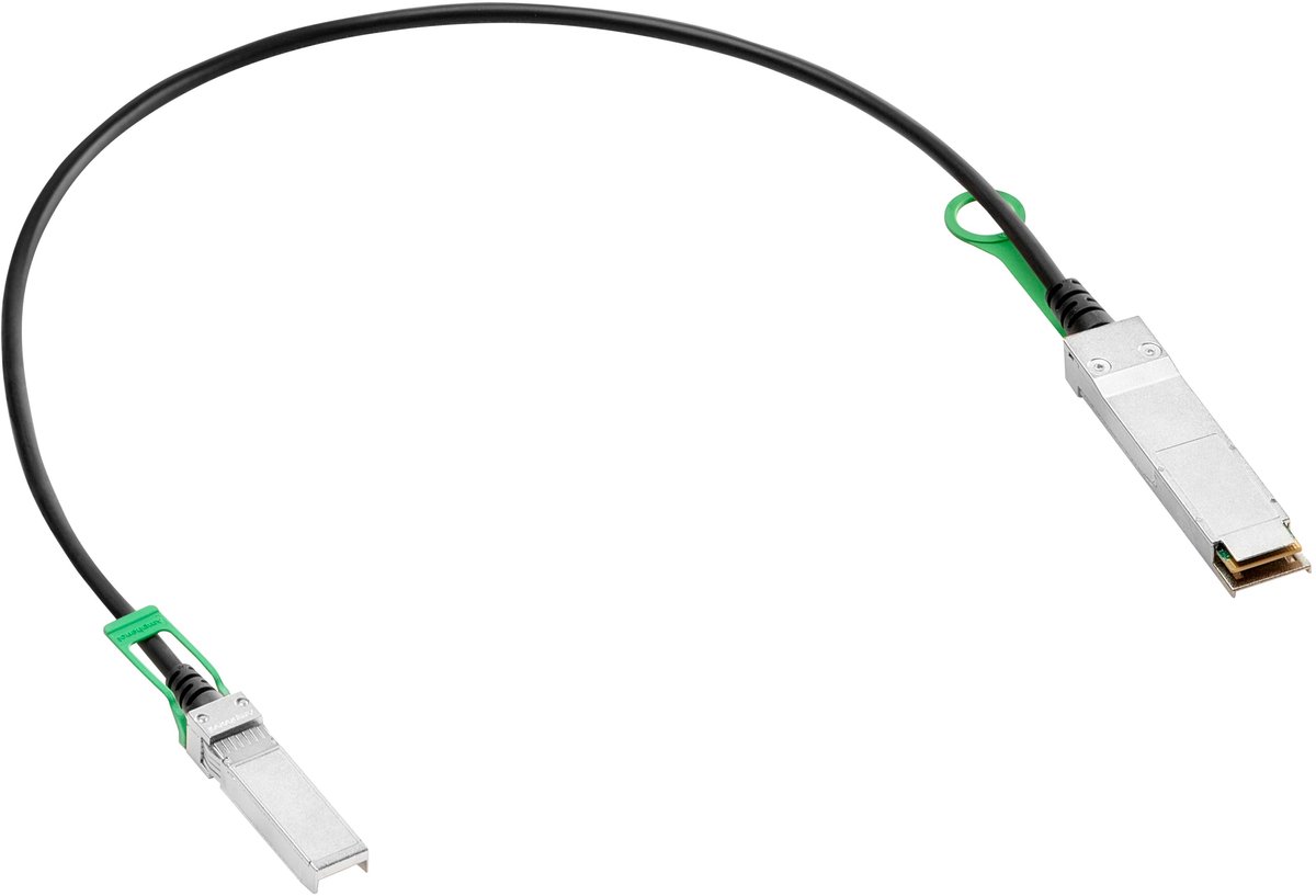 HPE Aruba 50G QSFP56 to SFP56 0.65m DAC Cable S1J07A