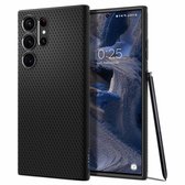 Spigen Liquid Air Hoesje Geschikt voor Samsung Galaxy S23 Ultra Back Cover Zwart