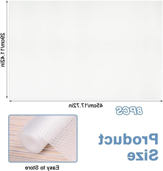 WIETRE Antislippads voor tapijten, set van 8 stuks, antislip WIETRE Antislippads voor tapijten, set van 8 stuks, antislip