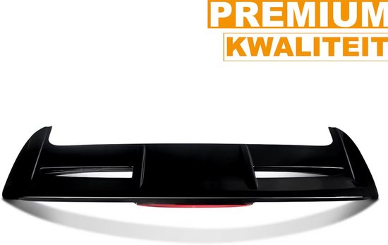 Kofferbak Spoiler Lip Wing voor Ford Fiesta ST-Line MK6 MK6.5 2008-2017 Glanzend Zwart