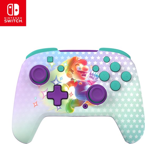 Turtle Beach Rematch Glow In The Dark - Draadloze Controller - Nintendo Switch & Nintendo Switch 2 - Invincible Mario