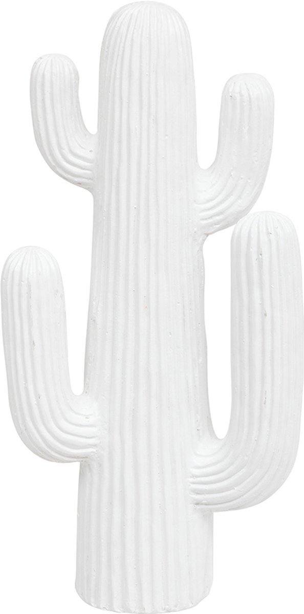 Cactus Beeld H38 cm Wit