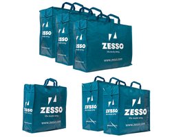 Zesso Big Shopper Mix Zesso Bag 1x M, 2x L, 3x XL - Voordeelpakket Set van 6