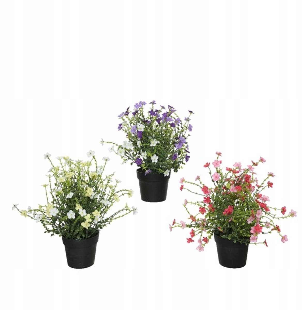Kaemingk Decoris - Kunstplant in Pot - 28 cm - Mix Kleuren - Voor Binnen en Buiten