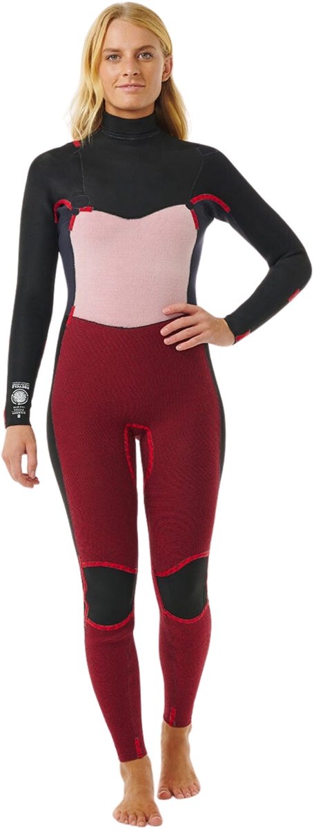 2025 Rip Curl Dames Dawn Patrol 3/2mm Borst Ritssluiting Wetsuit 15SWF
