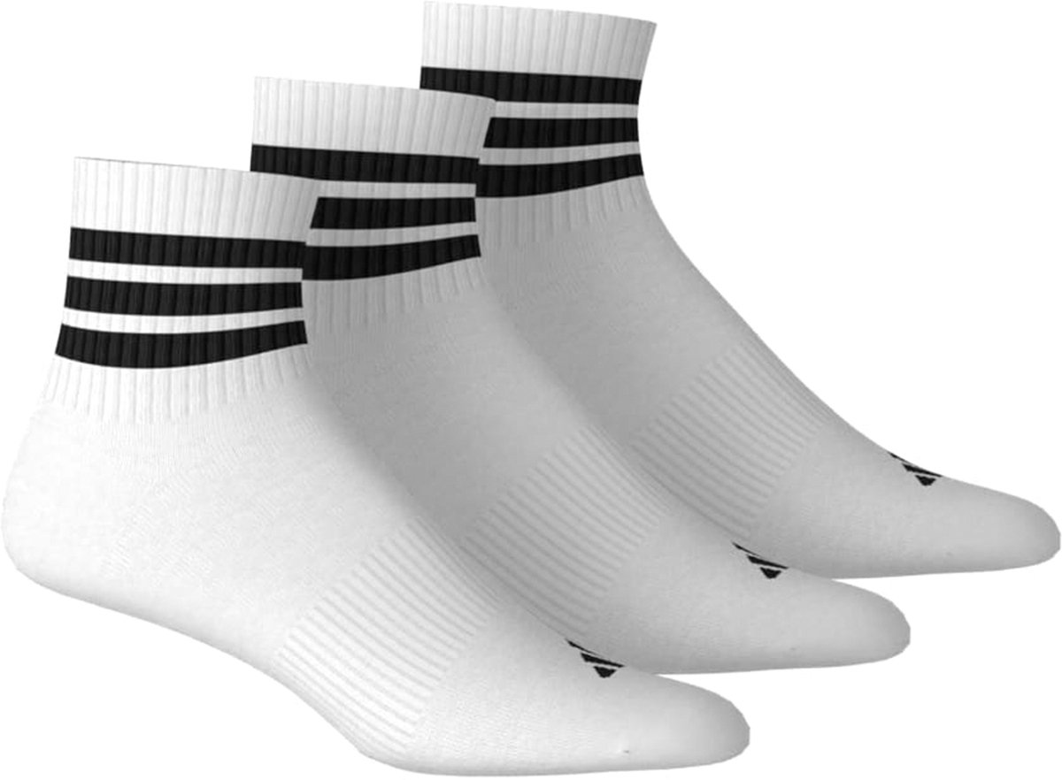 Adidas Performance 3-Stripes Cushioned Sportswear Mid-Cut Sokken 3 Paar - Unisex - Wit — cadeau in Cadeau-ideeën - foto 2