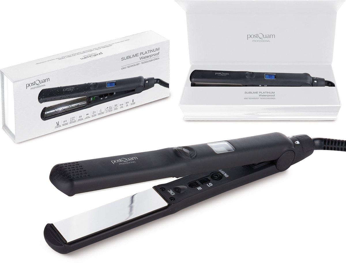 PostQuam PLATINUM Stijltang Warm Zwart 35 W