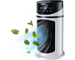 Compacte Torenventilator met Vernevelaar 6 Snelheden USB Stille Persoonlijke Luchtkoeler