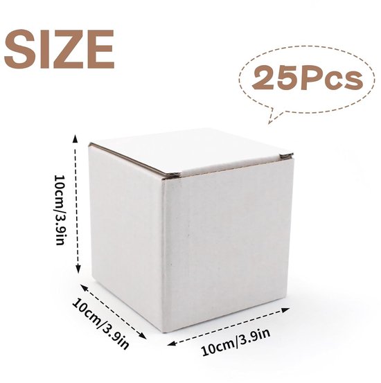 TRINITY PACKAGING Lot De 20 Boîtes Carton Ondulé Expédition 250x240x90mm Brun