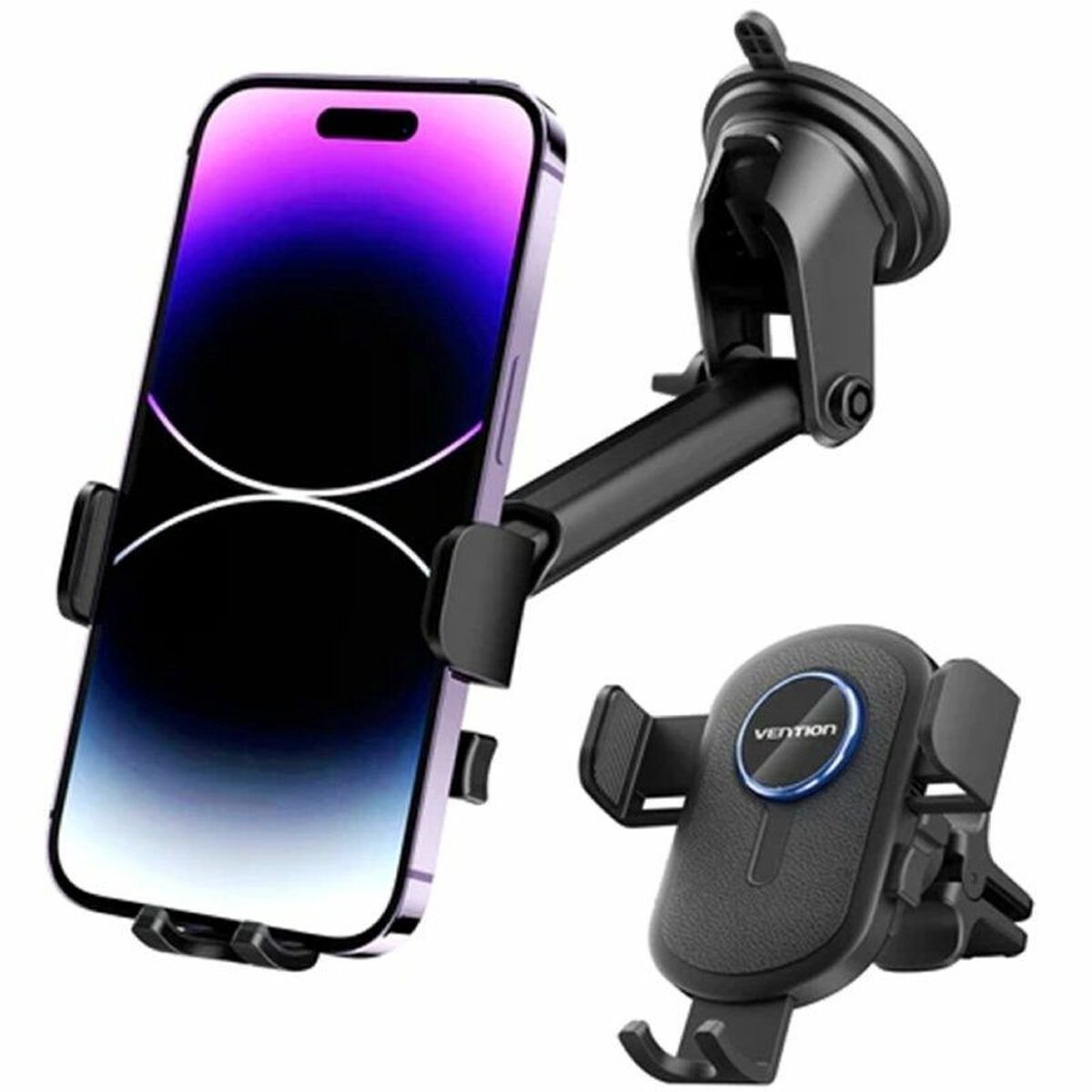 Steun voor mobiele telefoons Vention KSCB0 Zwart
