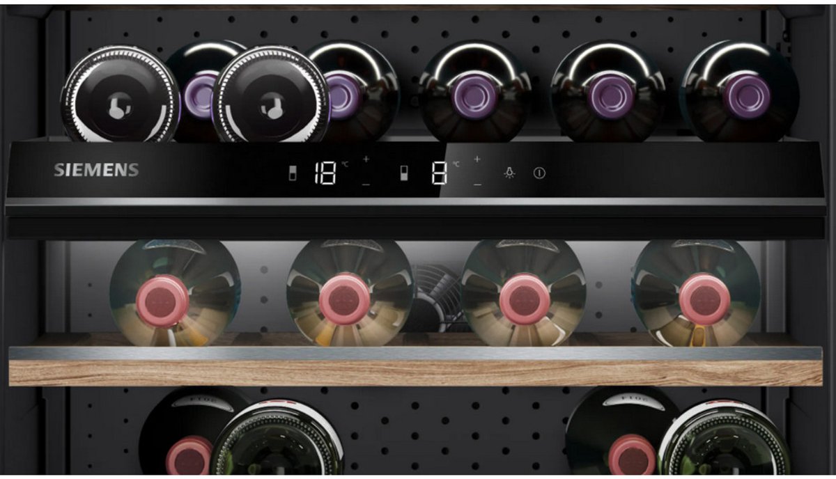Siemens KU21WAHG0 Wijnkoelkast met 2 Zones - afbeelding 3