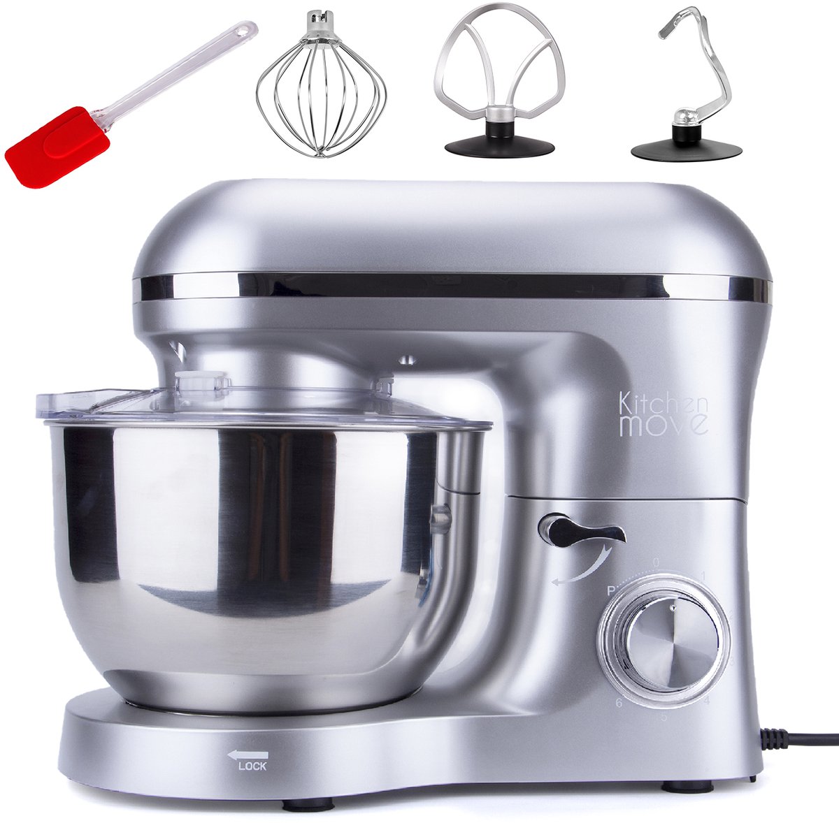 KitchenMove 1518 - Keukenmachine Viper - Staande Mixer - 5.5 L