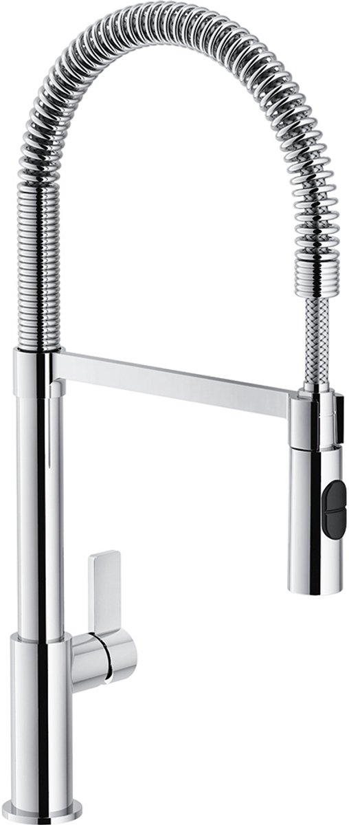 spoelbakmengkraan met chromen spray - franke - 888909