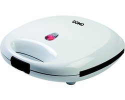 DOMO DO9046C Family Croque - Tosti Apparaat – Croque Monsieur toestel - Wafelijzer – 4 tosti’s – 4 wafels – Wit