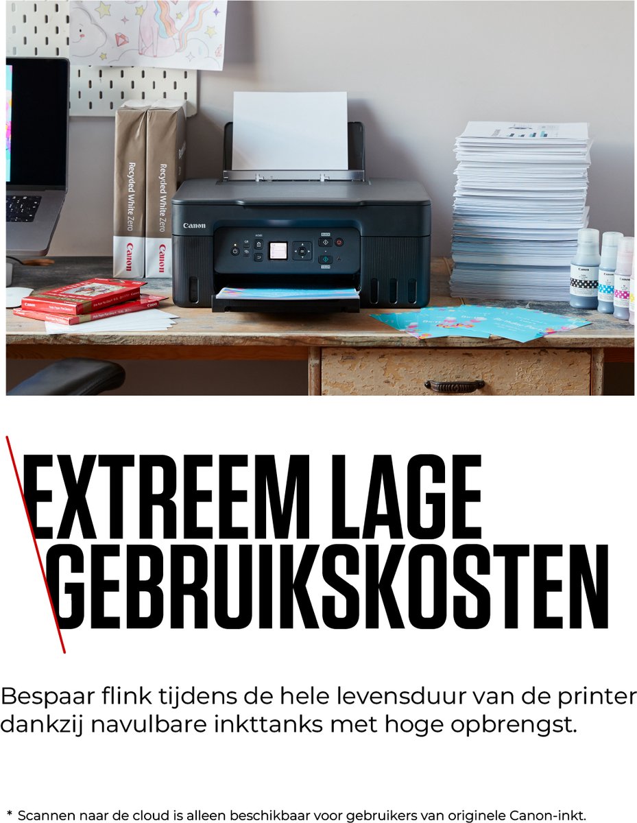 Canon MegaTank PIXMA G3570 - All-in-One Inkttankprinter - Zwart — afbeelding 2
