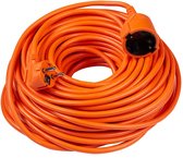 Technik Verlengsnoer 30 meter - H05VV-F - 3x1.5mm² - Geaard - Oranje
