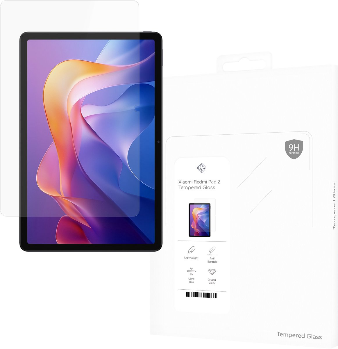 Cazy screenprotector geschikt voor Xiaomi Redmi Pad 2 - Screenprotector Tablet Glas