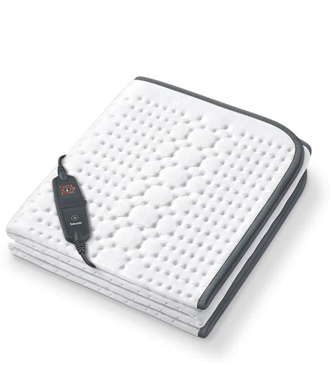 Beurer Elektrische deken | Onderdeken | 150 x 80 cm | UB 60 Green Planet | 4 Warmtestanden/2 ecostanden | Automatische uitschakeling | Gerecycled materiaal | Machinewasbaar | 5 Jaar garantie | Wit