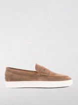 Suede Penny Loafers Sneaker Style - Beige