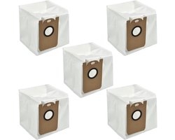5 Stks Stofzakken Repalcement Geschikt voor Ultenic T10 Laser Robotic Stofzuiger, Geschikt voor Proscenic M7 Pro M7 MAX M8 Uoni V980MAX HONITURE Q6 Kyvol Cybovac S31