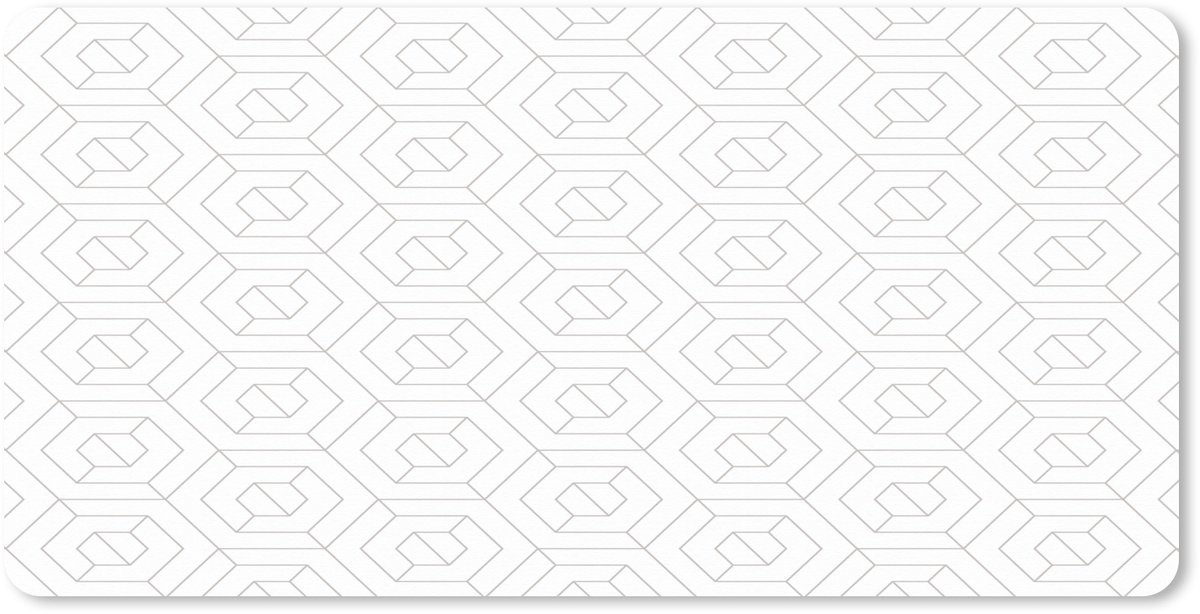 Muismat XXL 120x60 cm - Bureau onderlegger - Bureau mat Grafisch - Patroon - Modern - Bureaumat - Gaming mousepad xl - Bureaulegger groot - Computer deskmat