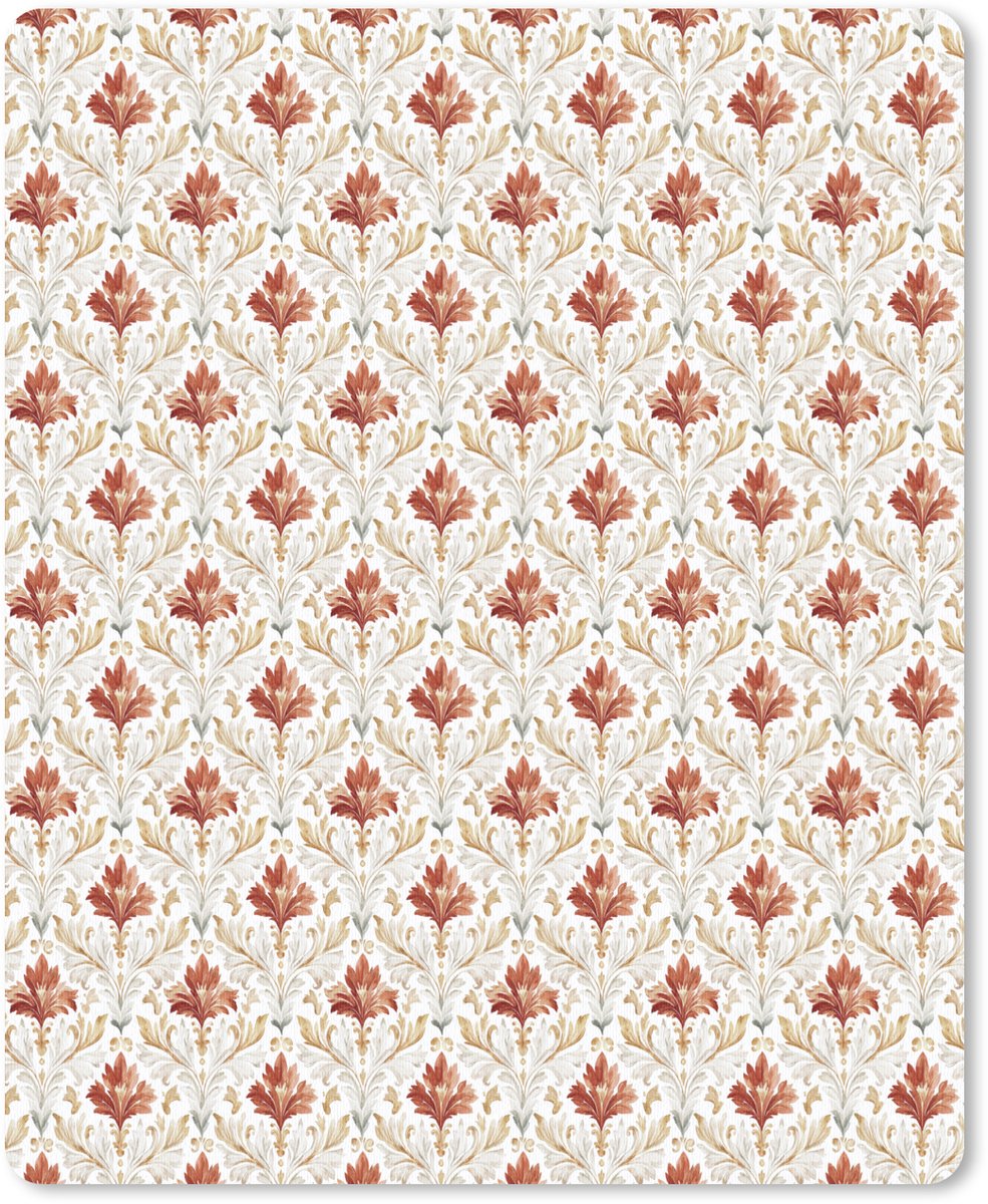 Muismat 19x23 cm - Mousepad Chic - Bloemen - Patroon - Muismatten