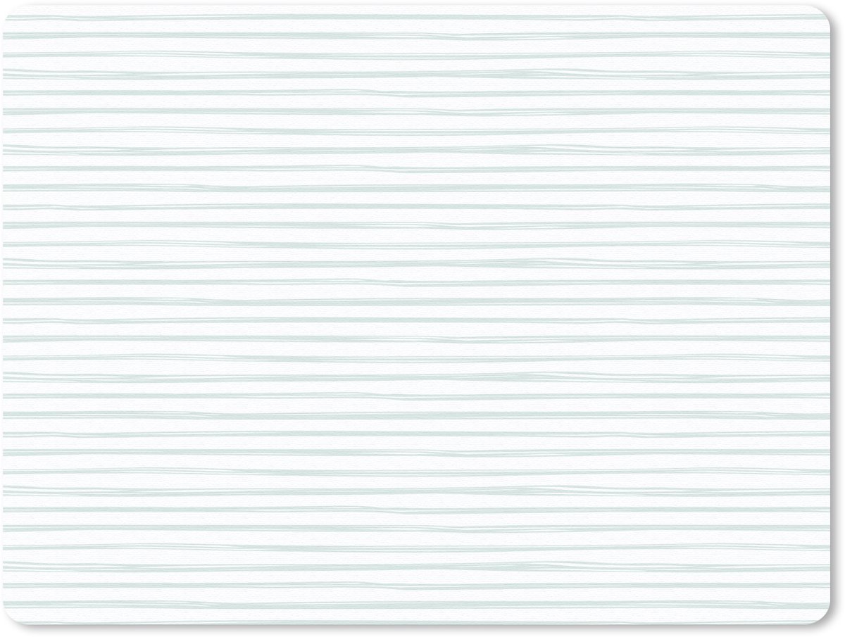 Muismat 23x19 cm - Mousepad Zee - Sfeer - Strepen - Groen - Muismatten