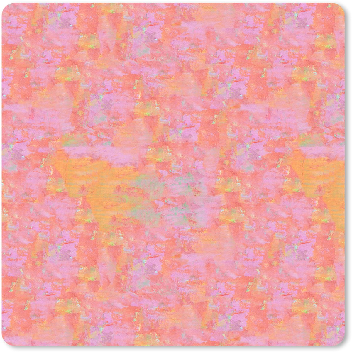Muismat 30x30 cm - Mousepad Vloeiend - Verf - Perzik - Muismatten