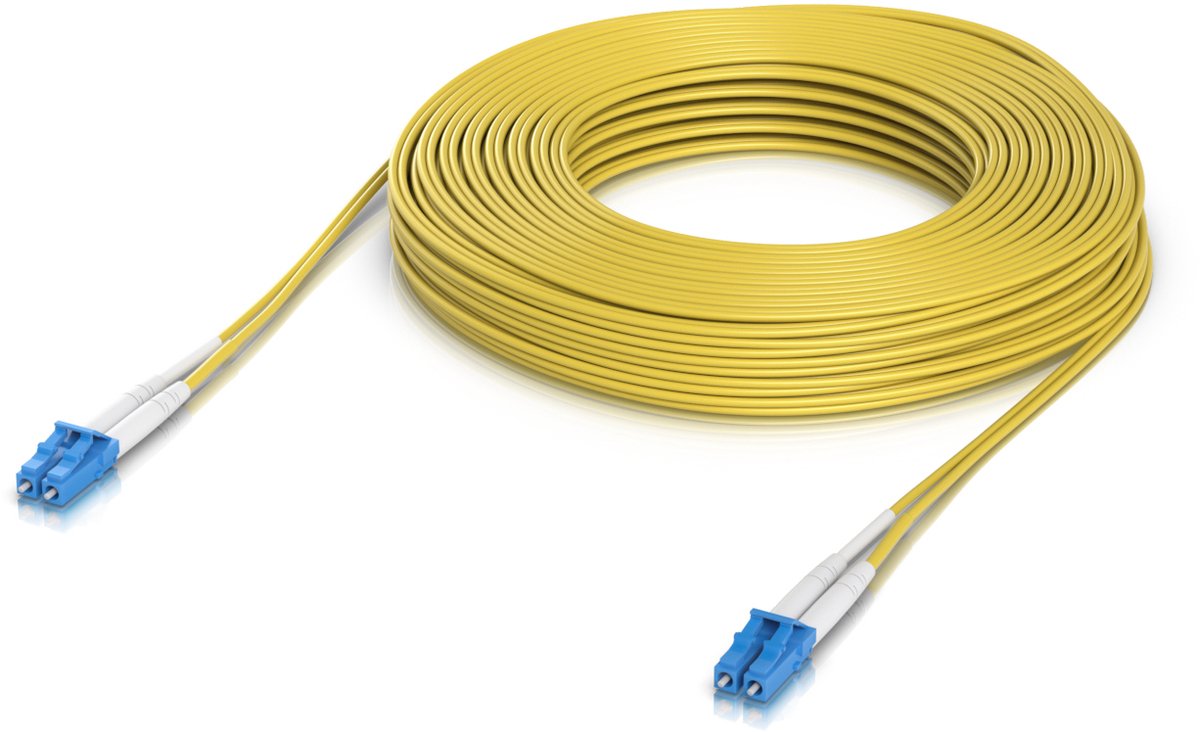 Ubiquiti UACC-OFC-S2-LULU-30M InfiniBand en Glasvezelkabel LC LC/LC Geel