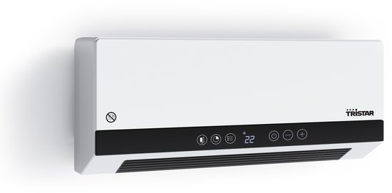 Tristar KA-5210 Elektrische Keramische Kachel – 2000W – Met Timer, Afstandsbediening & Ventilatiefunctie – Wandmontage – Energiezuinig