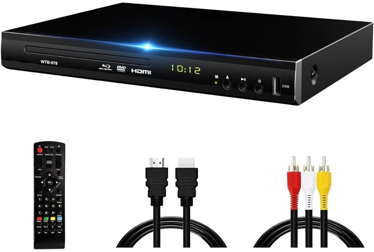 DVD Speler met HDMI - Blu Ray Spelers - Externe DVVD Speler - Zwart