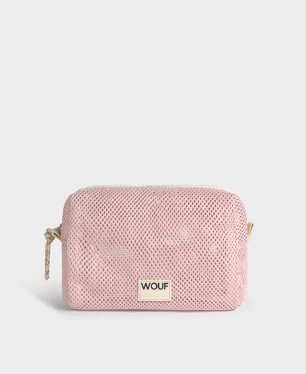 Wouf Mesh toilettas 30x20x8cm blush