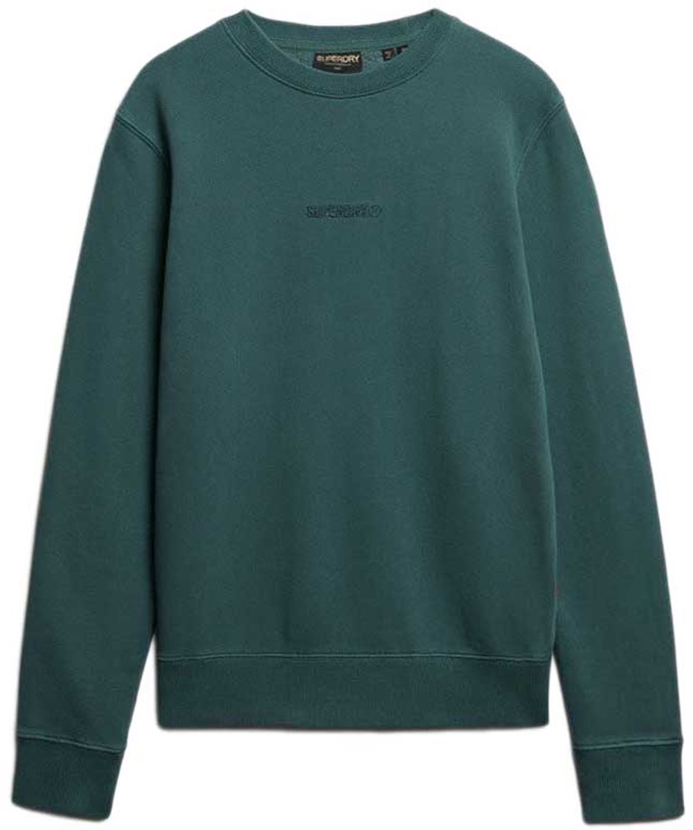 Superdry Micro Logo Sweatshirt S Man Groen