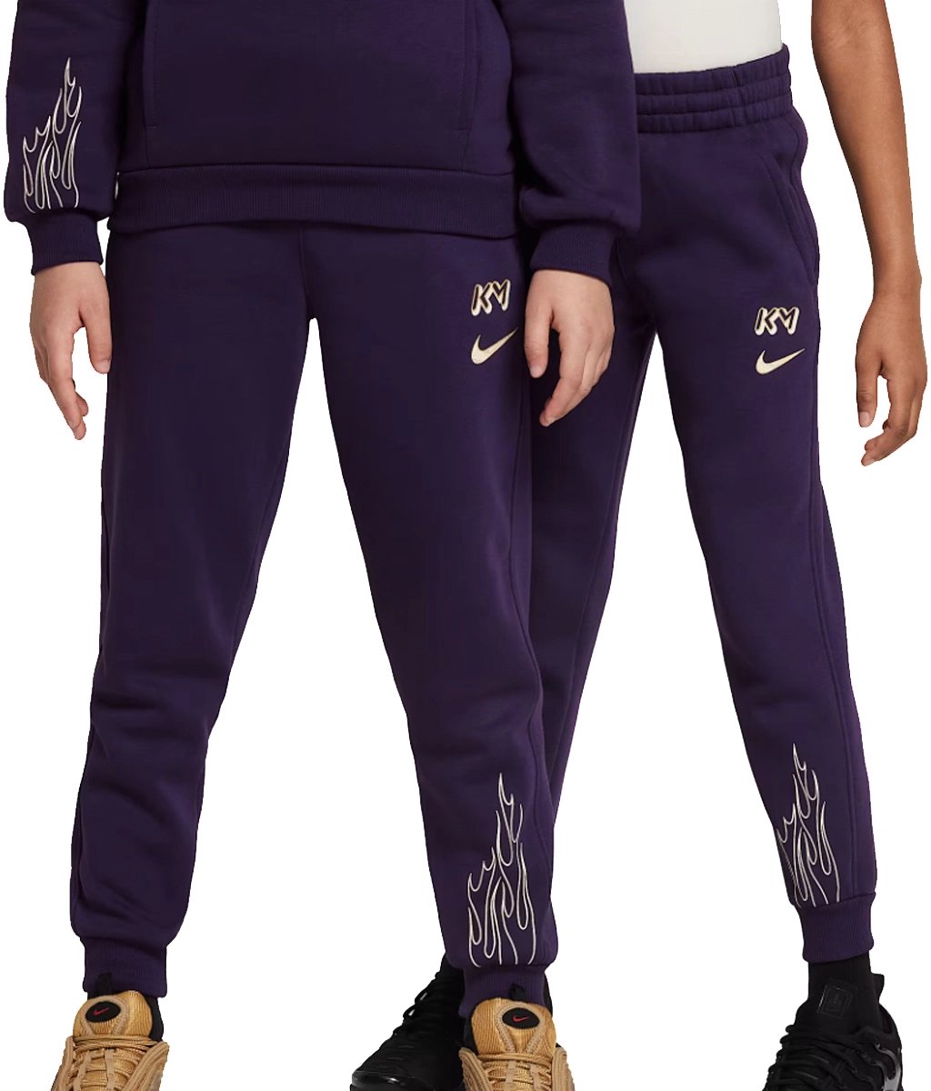 Nike kylian mbappã© club fleece joggingbroek in de kleur paars.