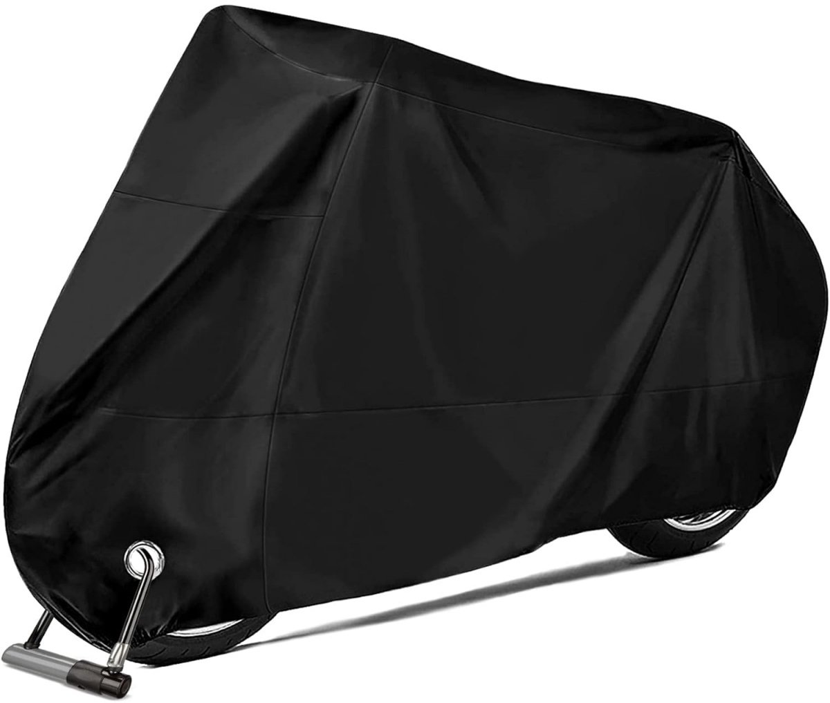 EXCITAT Motorhoes - Scooterzeil - Motorzeil - Geschikt voor alle soorten motoren, fietsen en scooters - 245cmx105cmx125cm - Zwart