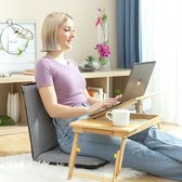 Bol.com Vloerstoel met rugleuning voor meditatie en yoga - Uittrekbare en verstelbare vloerstoel voor binnen en buiten aanbieding
