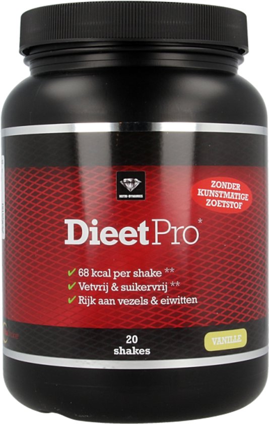 Dieet Pro - Eiwitshake - Voedingssupplementen - Vanille Stevia - 400 gr — afbeelding 4