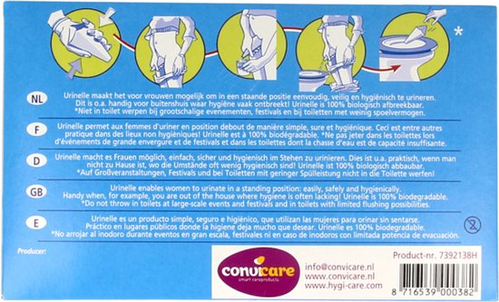 Urinelle Plaskoker - Voor Vrouwen - 7 Stuks