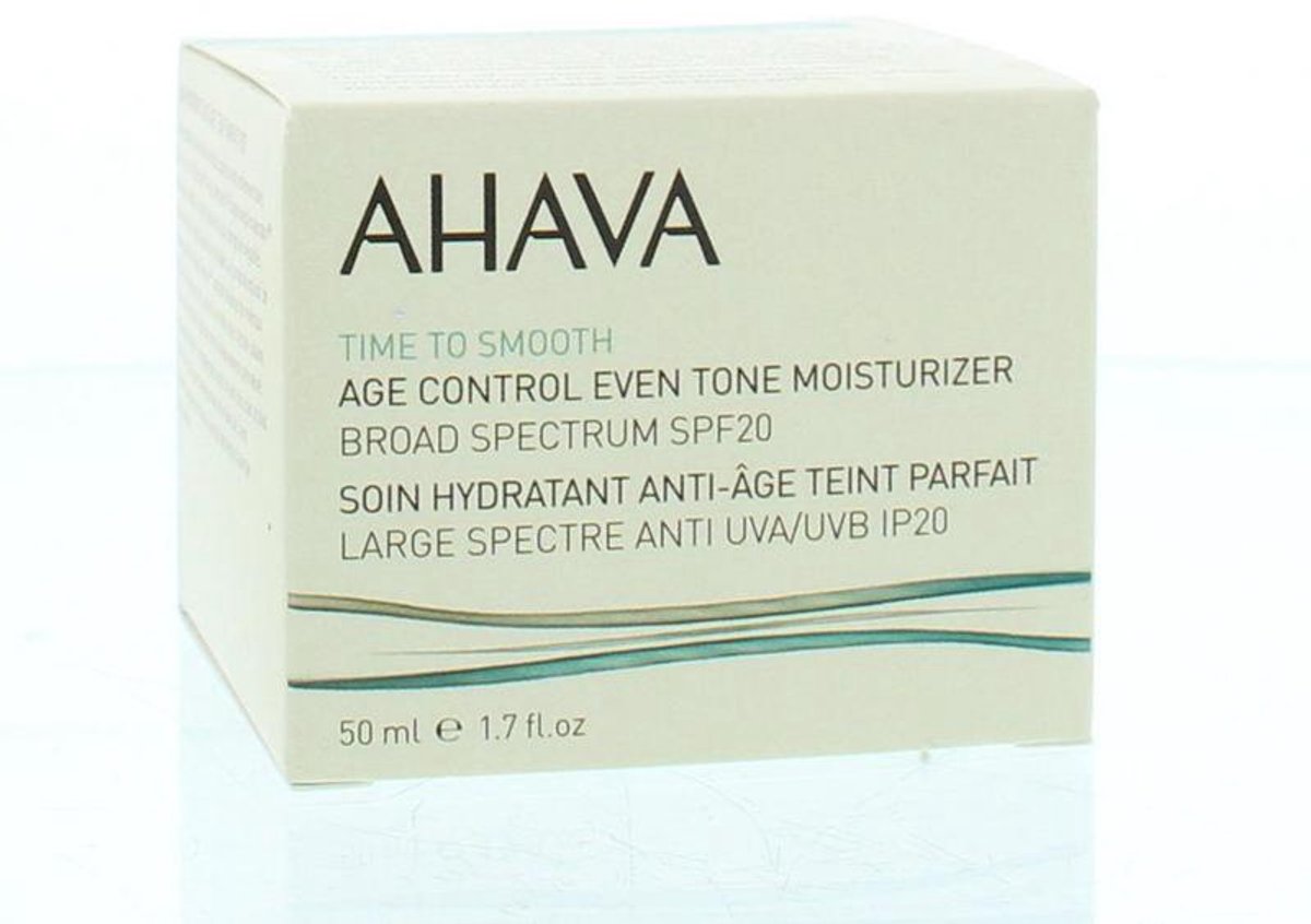 Goedkoopste AHAVA Hydraterende Crème met SPF-20 - Verheldert & Egaliseert Huid | Anti-Rimpel & Anti-Aging | Innovatieve AHAVA Technologieën | Gezichtscrème voor mannen & vrouwen | Moisturizer voor een Droge Huid & Gezicht - 50ml